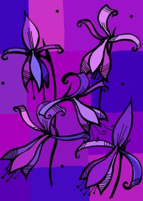 Amaryllis Flowers, violet