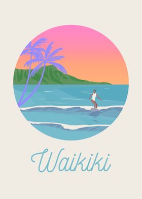 Waikiki Illustration