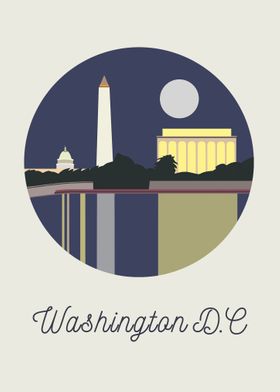 Washington DC City Illustration