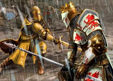 final battle, Arthur vs Mordred
