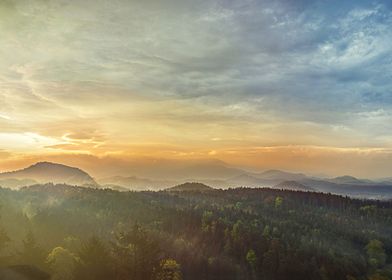 Czech Switzerland at Sunrise