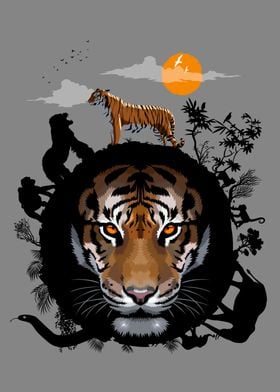 Circle Jungle Tiger