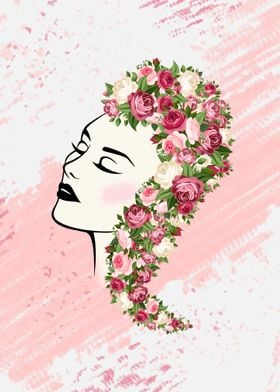 Floral woman