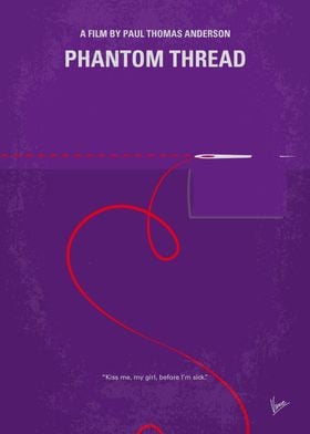 No904 My Phantom Thread minimal movie poster