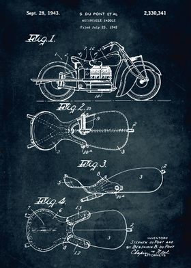 No380 - 1942 - Motorcycle saddle