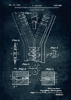 No386 - 1932 -Method of forming separable fastener