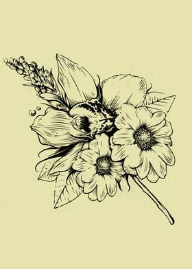 Flowers - Tattoo Pattern