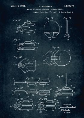 No384 - 1925 - Method of making separabe fastener 