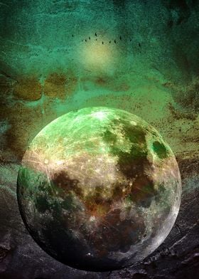 MOON under MAGIC SKY V. Conceptual art work