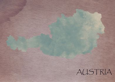 Austria - Vintage Map