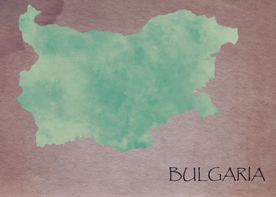Bulgaria - Vintage Map