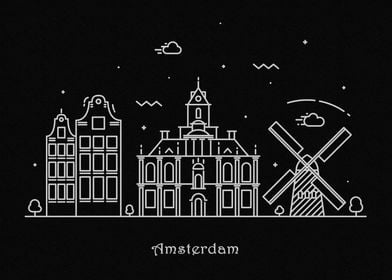 Amsterdam Skyline