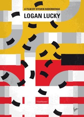 No911 My Logan Lucky minimal movie poster