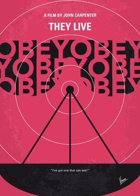 No919 My They Live minimal movie poster