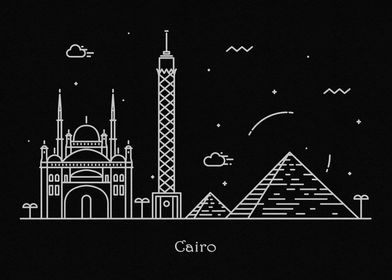 Cairo Skyline Minimal