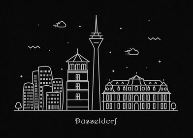 Dusseldorf Skyline Germany