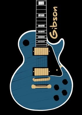 Hand Sketched Gibson Les Paul