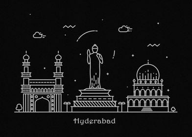 Hyderabad Skyline, India