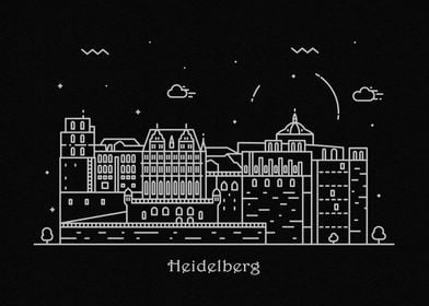 Heidelberg Skyline Germany