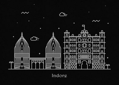 Indore Skyline, India