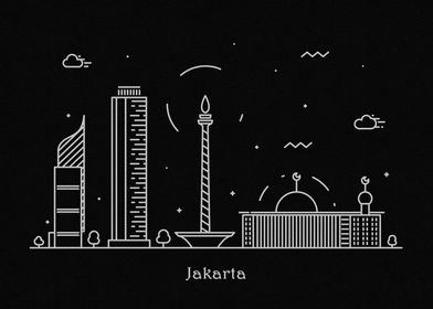 Jakarta Skyline, Indonesia