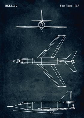 No004 - BELL X-2 - First flight 1955