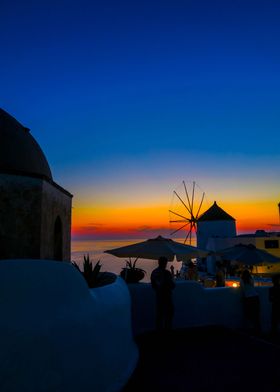 Sunset in Oia i