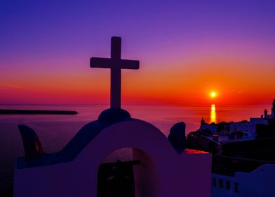 Sunset in oia