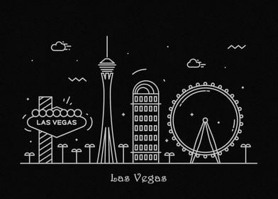 Las Vegas Skyline, Nevada