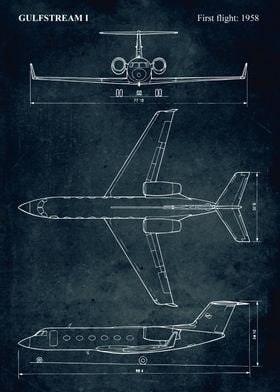 No014 - GULFSTREAM I - First flight 1958