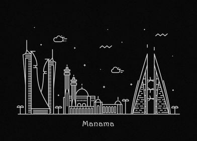 Manama Skyline, Bahrain