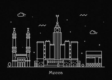 Mecca Skyline Saudi Arabia