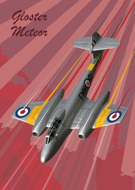 Gloster Meteor Pop Art