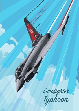 Eurofighter Typhoon Pop Art