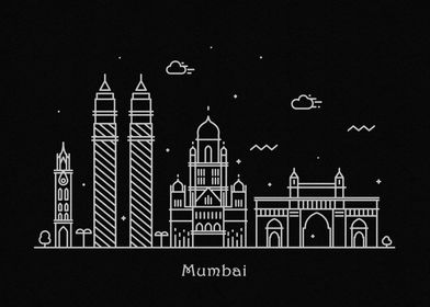 Mumbai Skyline, India