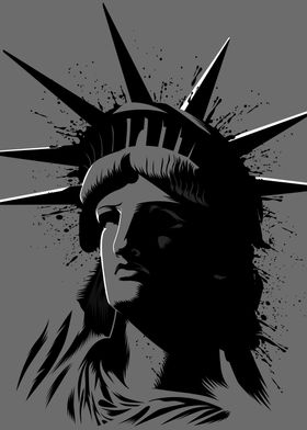 Splatter Statue of Liberty