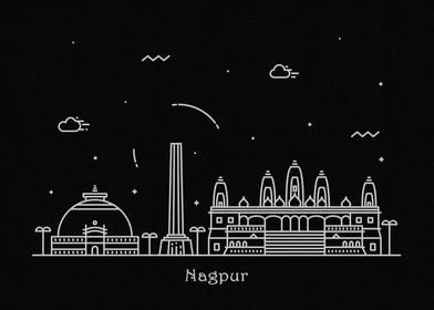 Nagpur Skyline, India