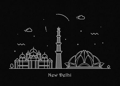 New Delhi Skyline, India