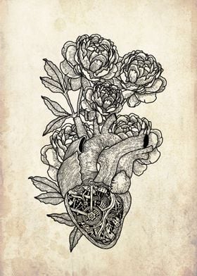 Flower Mechanical Heart