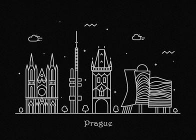 Prague Skyline, Czechia