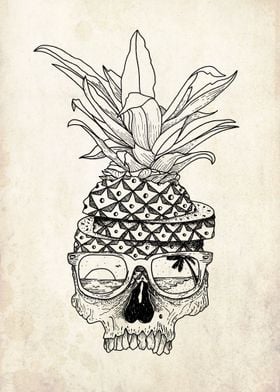 Pineapple Island Skull