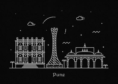 Pune Skyline, India