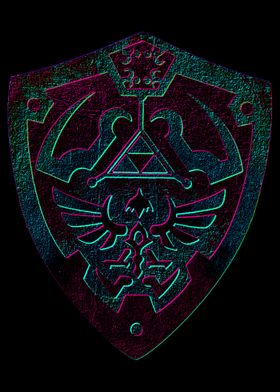 Zelda Neon Shield