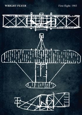 No024 - WRIGHT FLYER - First flight 1903