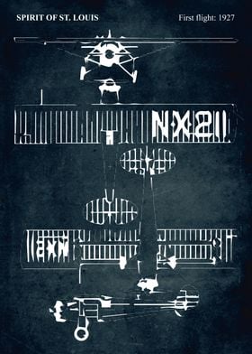 No022 - SPIRIT OF ST. LOUIS - First flight 1927