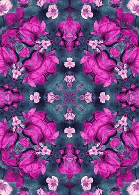 mandala pink rain