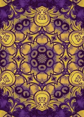 mandala yellow dreams