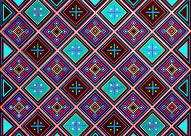 Indigenous ethnic pattern design illustration