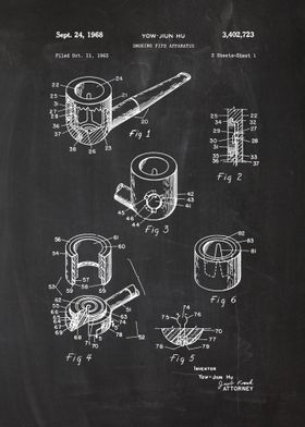 Cigars And Pipes Patent Drawing-preview-0