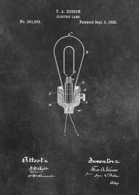 1882 Edison Electric Lamp